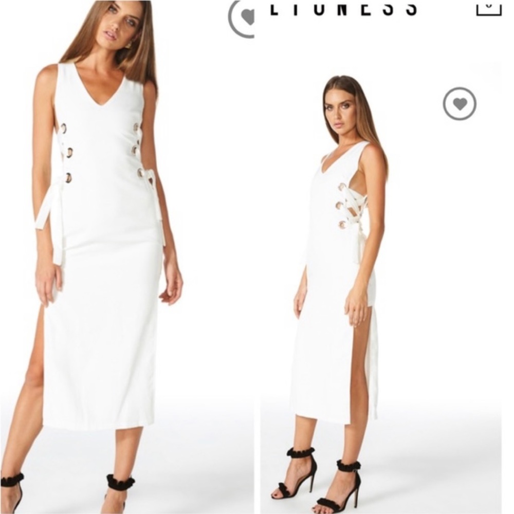 Lioness official all tied up russett dress